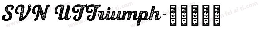 SVN UTTriumph字体转换